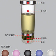 喜客 酷乐杯Q1-500CC 茶水分离旋转操作易上手隐形茶仓